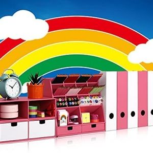 Desk Organizer with 6 Magazine File Holder Organizer 4 Drawers & 16 Compartments